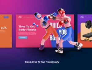 3D Character Pack Sport Illustration & 3D Elements object