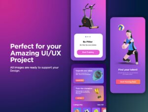 3D Character Pack Sport Illustration & 3D Elements object