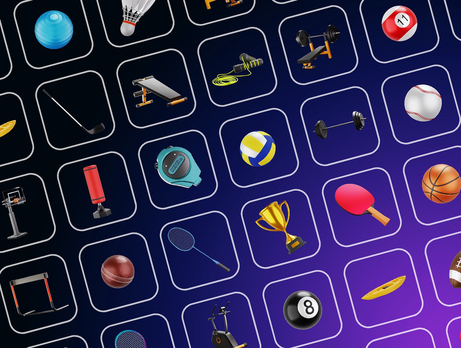 3D Character Pack Sport Illustration & 3D Elements object