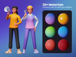 3D Characters Work Activity