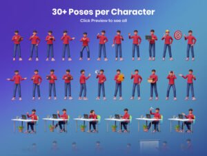 3D Characters Work Activity