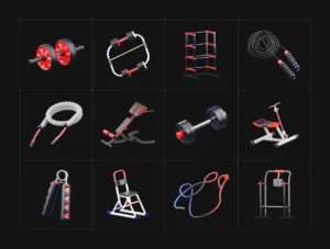 3D Fitness and Exercise Icons