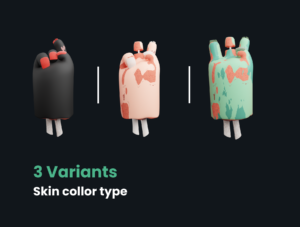 3D Halloween hands mockup