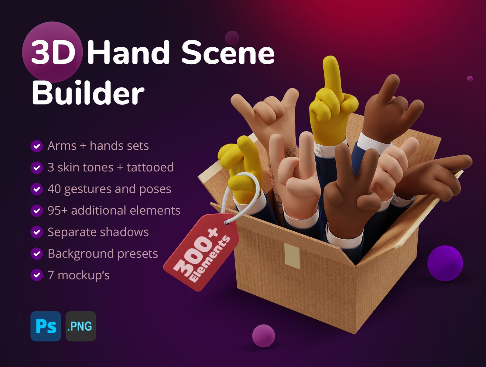 3D Hand Scene Builder