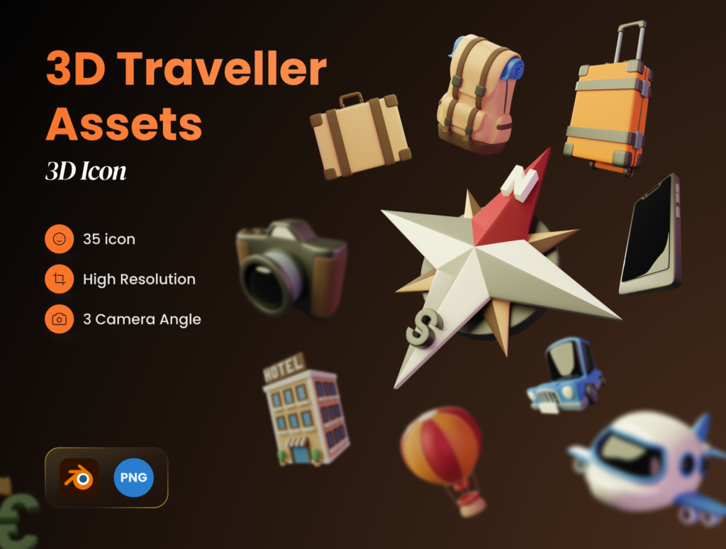 3D Traveller Assets