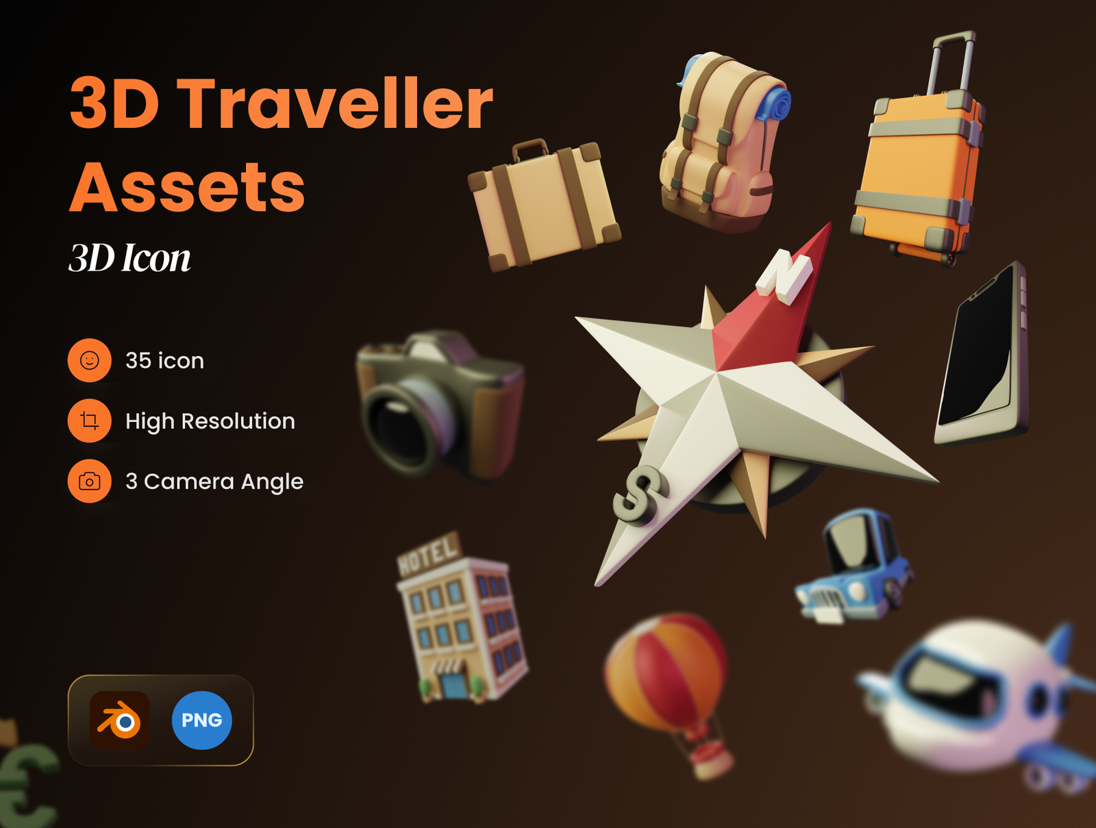 3D Traveller Assets