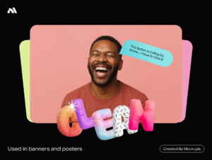3D letter + Numbers - Mockuply Pro