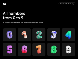 3D letter + Numbers - Mockuply Pro