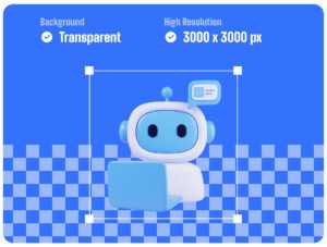 AI 3D Icons Pack – Premium Tech Assets