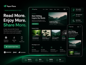 Paper Plane Theme 1.1.4 – Modern WordPress Blog Theme with Dark Mode & SEO Optimization