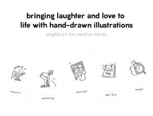 450 Zoodle Hand Drawn Illustrations