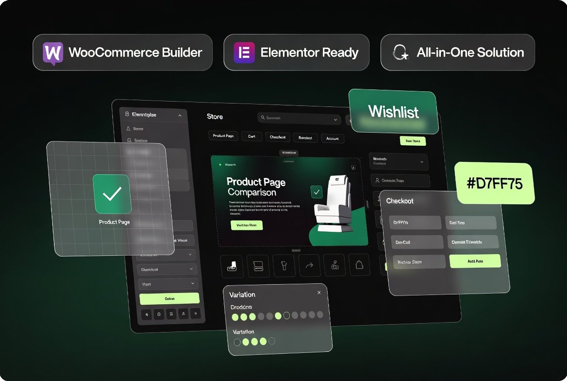 ShopEngine Pro – All-in-One WooCommerce Builder for Elementor (Wishlist, Compare, Swatches)
