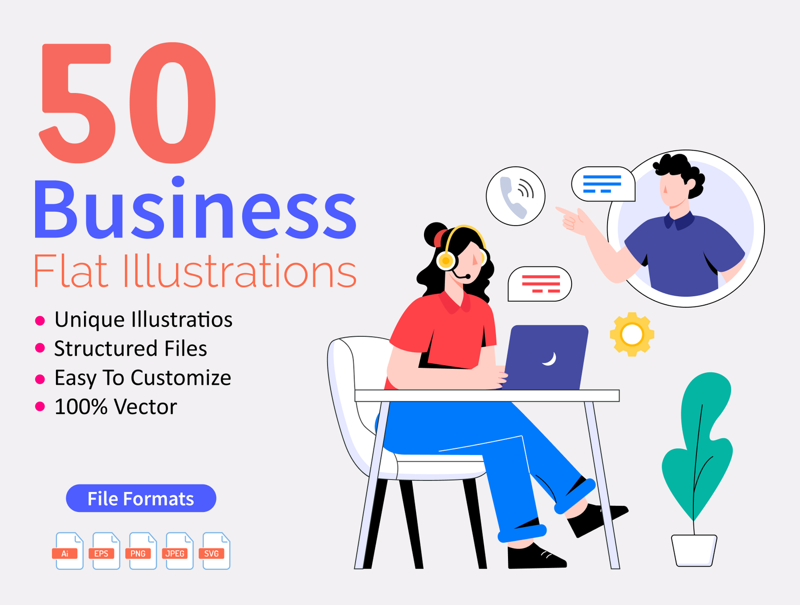 50 Business Illustrations