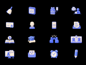 Education 3D Icon Set – Premium Learning Assets