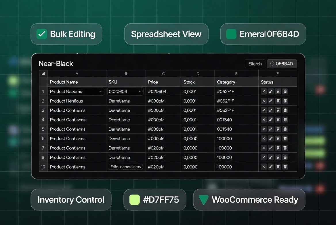 6BzuT ⭐ WooCommerce Bulk Table Editor Addon 2.6.7 – Excel Style Product Management Plugin