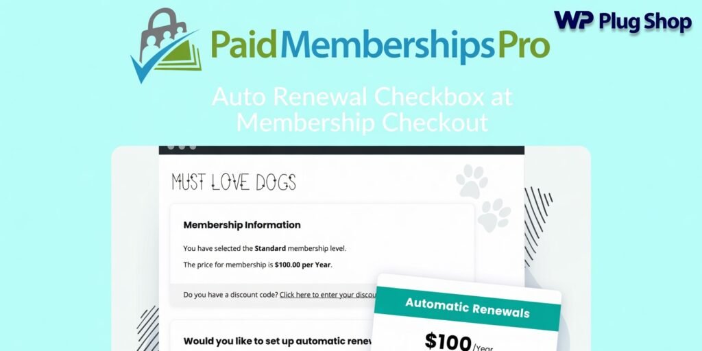 Paid Memberships Pro Auto-Renewal Checkbox – Optional Recurring Membership Billing