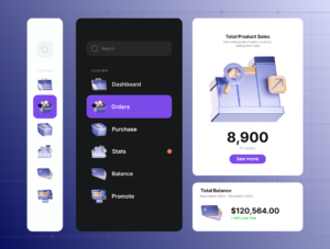 Business Dashboard 3D Icon – Premium SaaS Asset