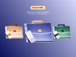 Business Dashboard 3D Icon – Premium SaaS Asset
