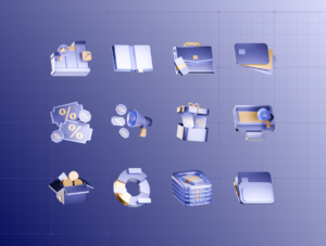 Business Dashboard 3D Icon – Premium SaaS Asset