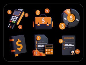 3D Financial Icon Pack – Premium Finance Assets