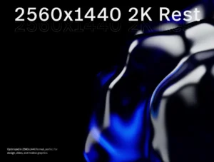 8 Chrome Bloom 3D Animation - 2K Resolution
