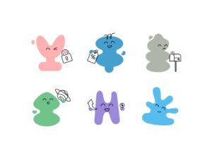 80 Funny Character illustrations