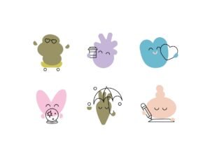 80 Funny Character illustrations