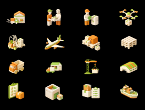 3D Logistics Icon Set – Premium Shipping & Delivery 3D Icons for Apps & Websites