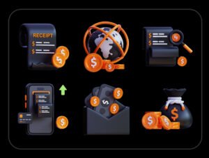 3D Financial Icon Pack – Premium Finance Assets
