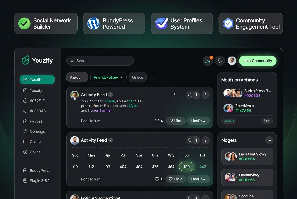 Youzify BuddyPress Plugin 3.6.1 – WordPress Community & Social Network User Profile Builder