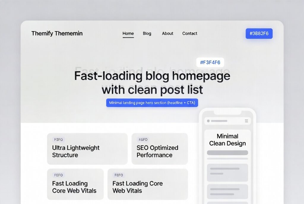 Themify Thememin Lightweight WordPress Theme 7.5.9 – Fast SEO Optimized Minimal Website Builder