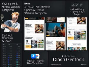 ATHLO: Your Sport & Fitness Website Template