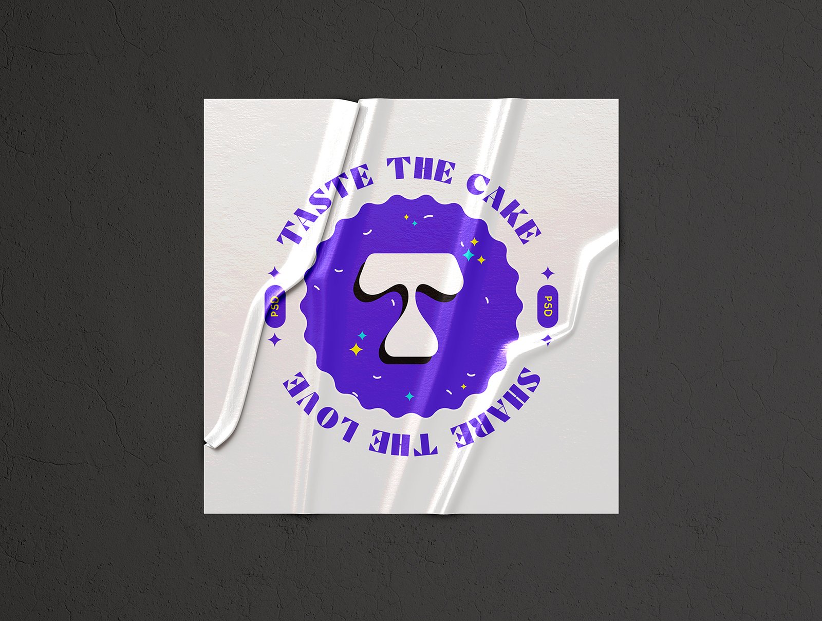 Adhesive Sticker Branding Mockup Set - 10 Scene