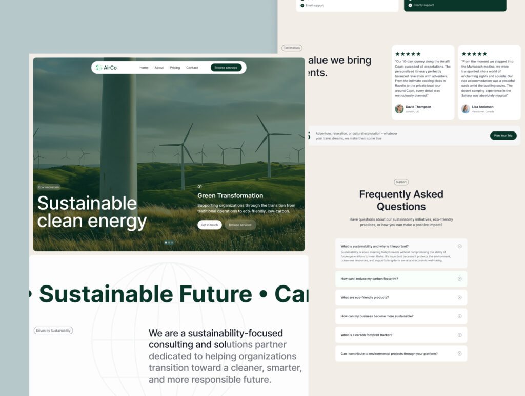 AirCo - Environment Website Template