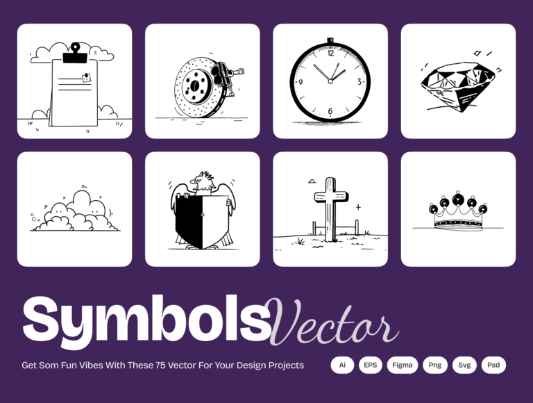 All-in-One Symbols, Crypto & Utility Icons Bundle