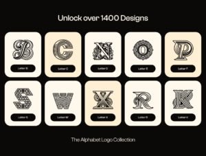 Alphabet Letters Logo Bundle