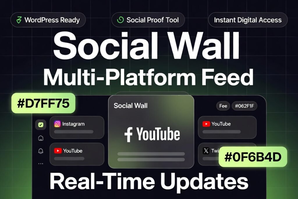 Smash Balloon Social Wall Pro 1.0.8 – WordPress Social Media Wall Plugin