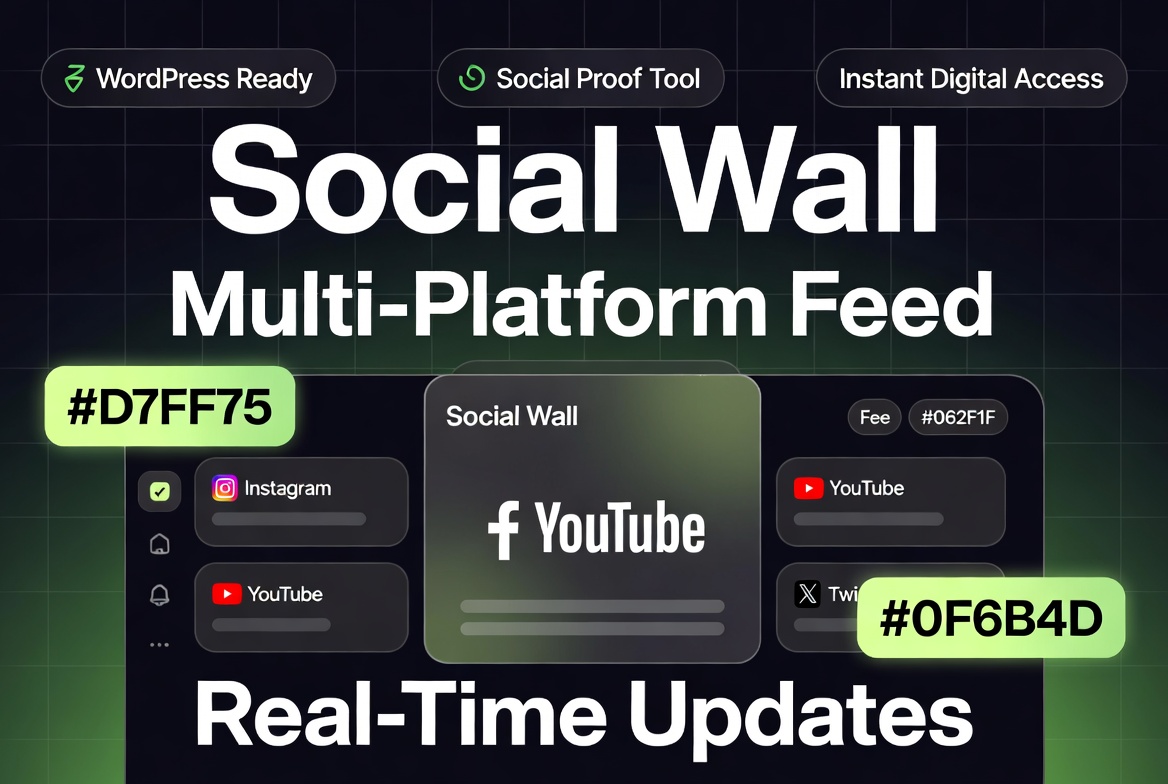 Smash Balloon Social Wall Pro 1.0.8 – WordPress Social Media Wall Plugin