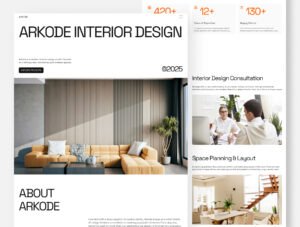 Arkode - Interior Design Agency Framer Template