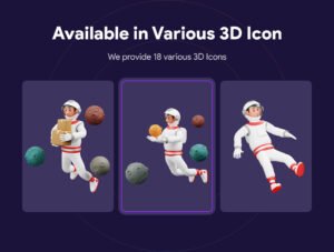 Astronaut 3D Character Illustration