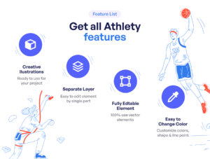 Athlety - Sport & Athlety Illustration Set