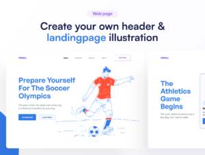Athlety - Sport & Athlety Illustration Set