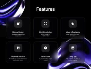 Aura – Chrome Liquid Backgrounds