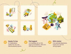 Back to School Illustration Pack