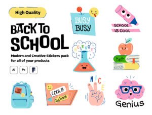 Back to School stickers pack