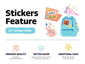 Back to School stickers pack