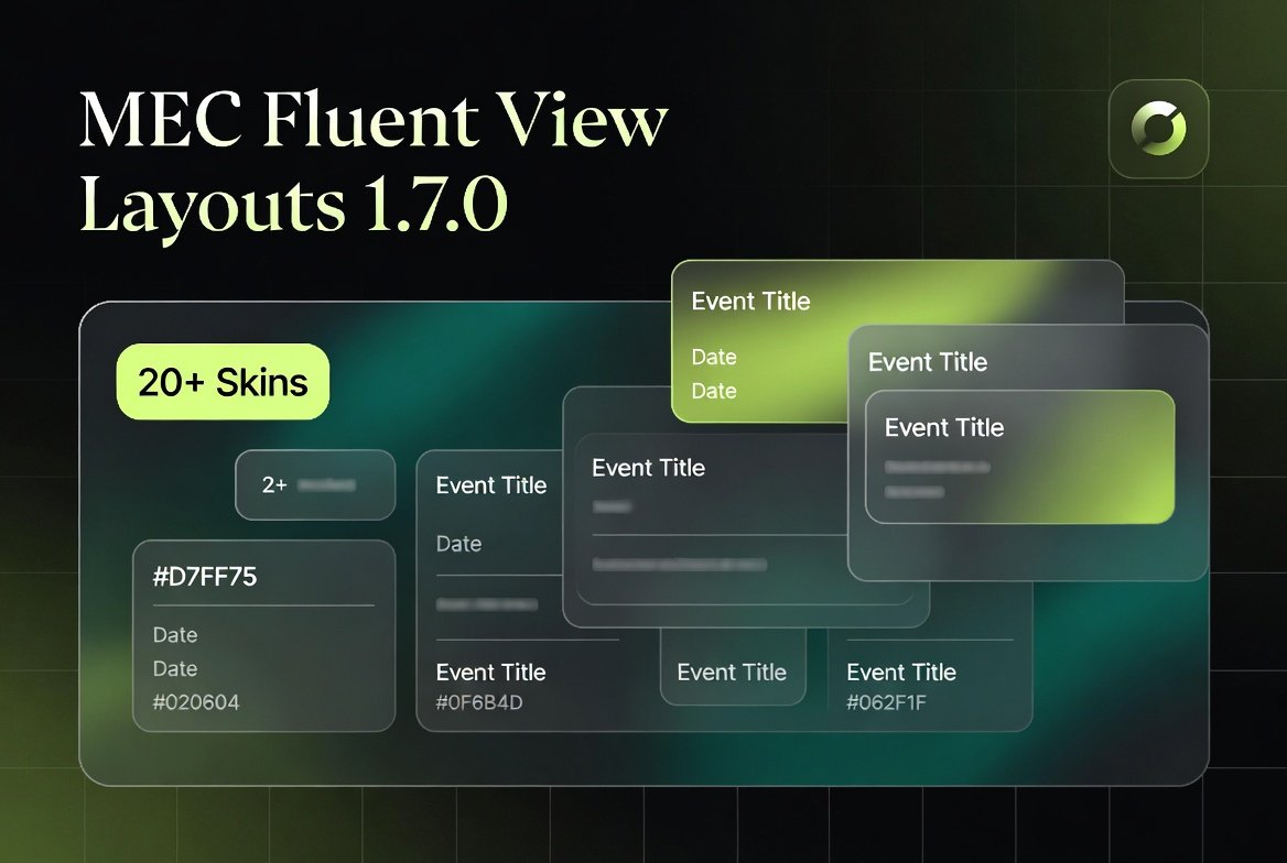 MEC Fluent View Layouts 1.7.0 – Modern Events Calendar Design Addon