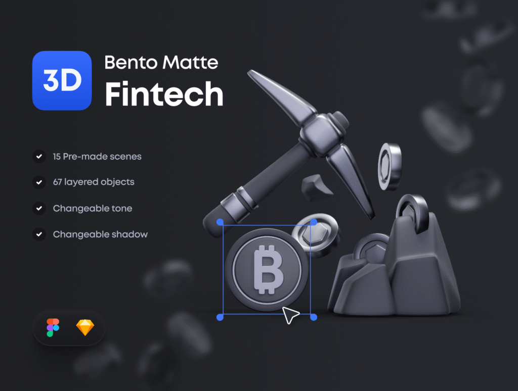 Bento Matte 3D Fintech