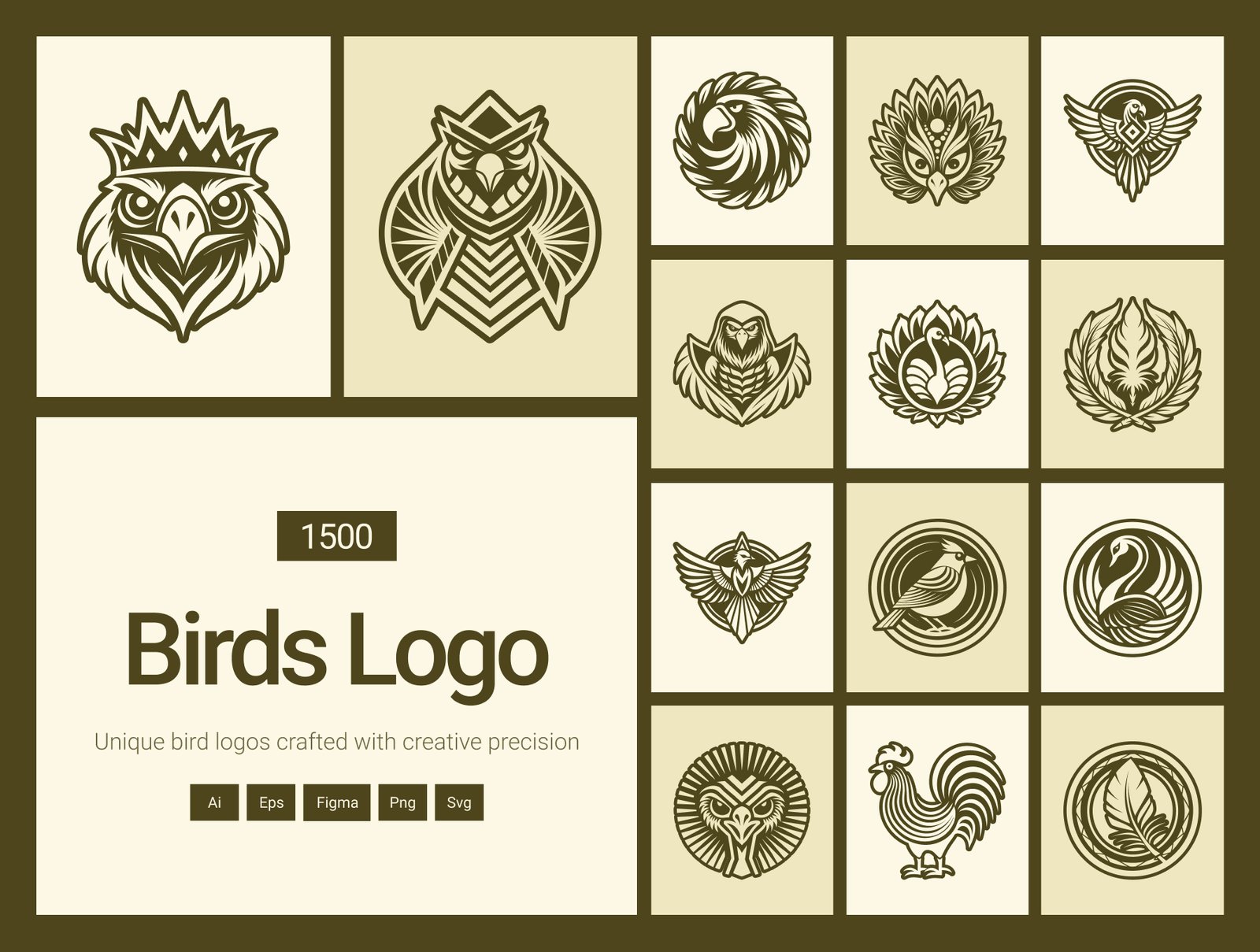 Bird Logo Art Set