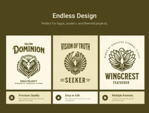 Bird Logo Art Set